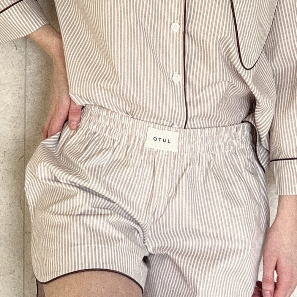Szorty Beige Striped